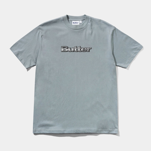 BUTTER GOODS ALLOY LOGO TEE - DULL OCEAN