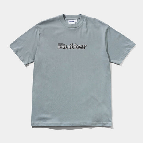 BUTTER GOODS ALLOY LOGO TEE - DULL OCEAN