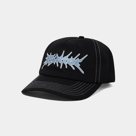 BUTTER GOODS NAIL 5 PANEL HAT - BLACK