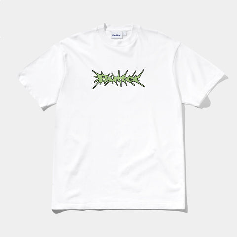 BUTTER GOODS NAIL LOGO TEE - WHITE