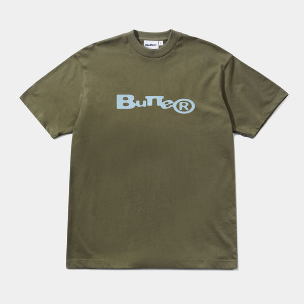 BUTTER GOODS REGISTERED TEE - WASHED ARMY