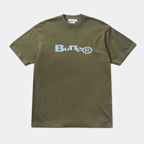 BUTTER GOODS REGISTERED TEE - WASHED ARMY
