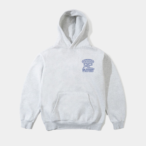BUTTER GOODS TERRAIN PULLOVER HOODIE - ASH