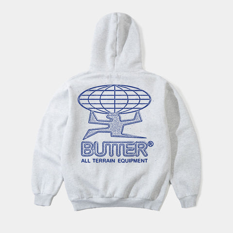 BUTTER GOODS TERRAIN PULLOVER HOODIE - ASH