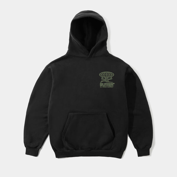 BUTTER GOODS TERRAIN PULLOVER HOODIE - BLACK