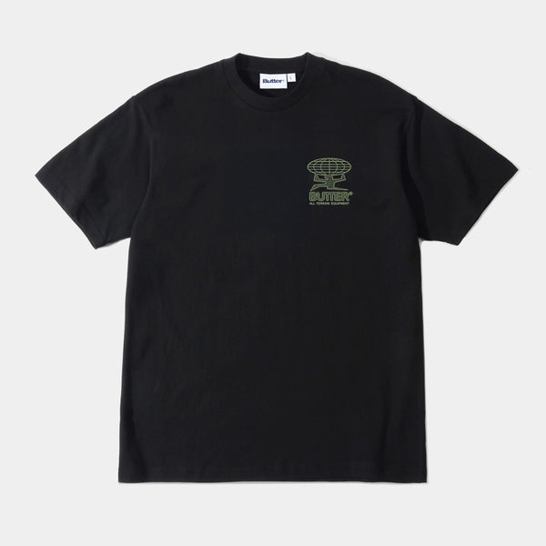 BUTTER GOODS TERRAIN TEE - BLACK