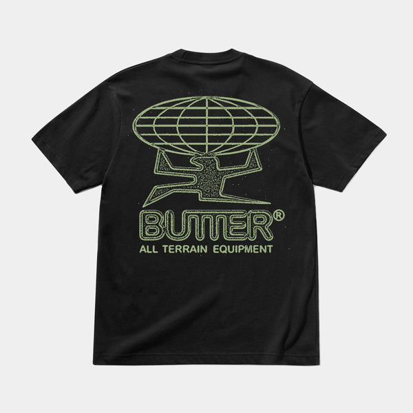 BUTTER GOODS TERRAIN TEE - BLACK