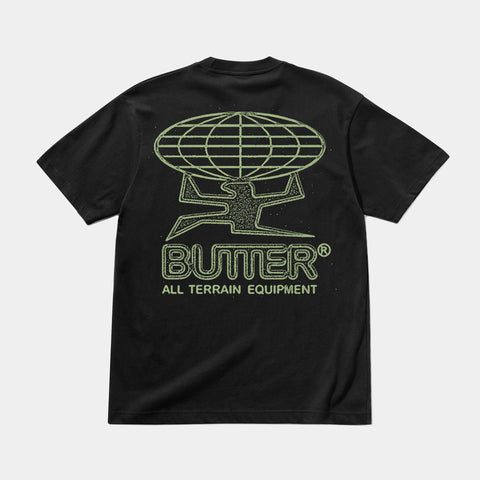 BUTTER GOODS TERRAIN TEE - BLACK
