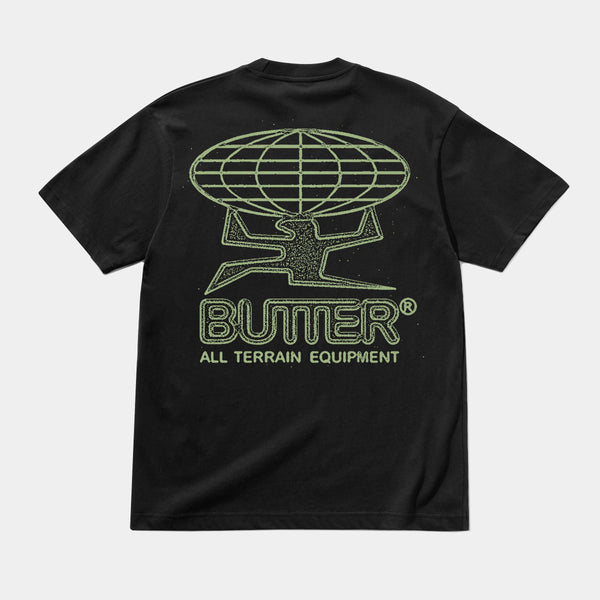 BUTTER GOODS TERRAIN TEE - BLACK