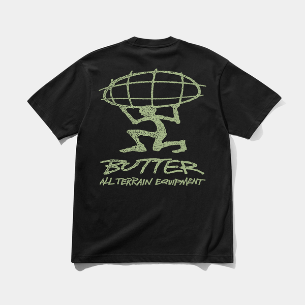 BUTTER GOODS TERRAIN TEE - BLACK