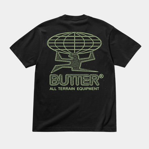 BUTTER GOODS TERRAIN TEE - BLACK