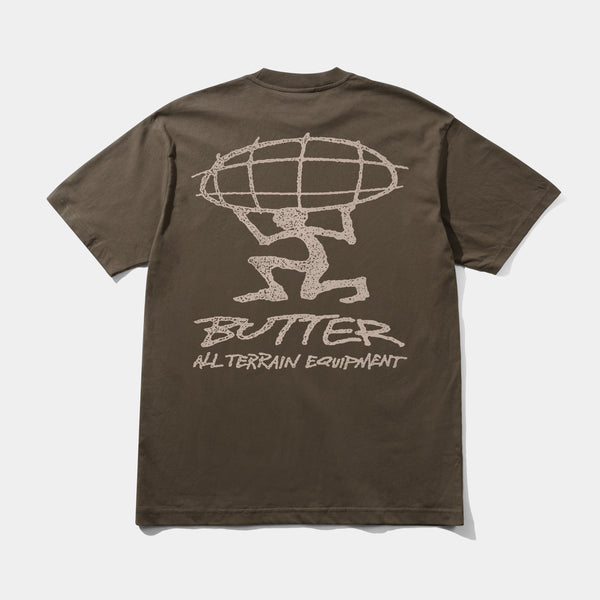 BUTTER GOODS TERRAIN TEE - BROWN