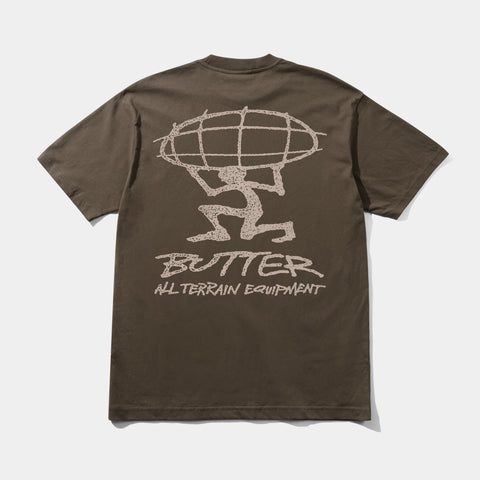 BUTTER GOODS TERRAIN TEE - BROWN