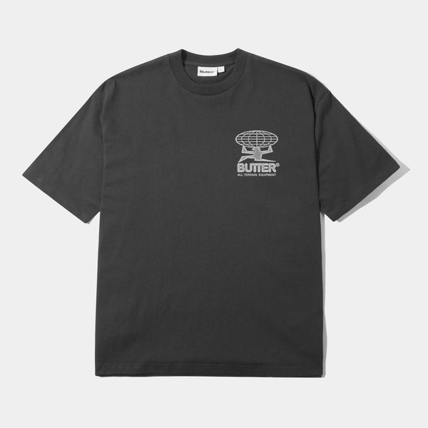 BUTTER GOODS TERRAIN TEE - WASHED BLACK