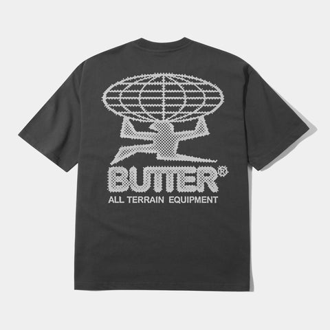 BUTTER GOODS TERRAIN TEE - WASHED BLACK