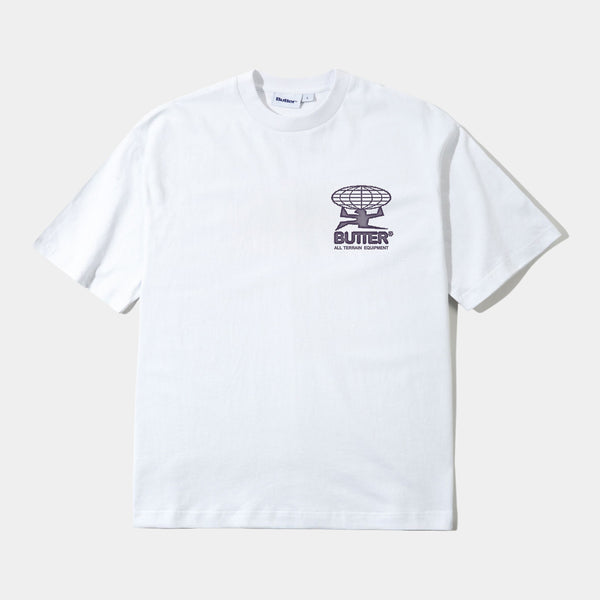 BUTTER GOODS TERRAIN TEE - WHITE