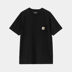 CARHARTT WIP POCKET TEE - BLACK I030434 - PLA Skateboarding