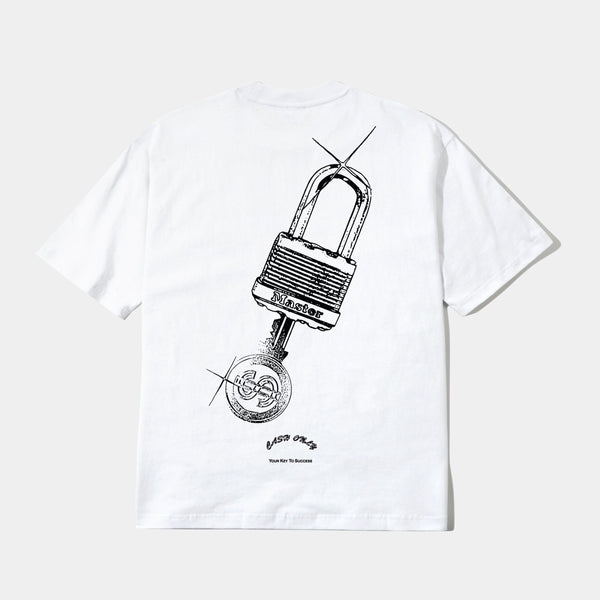 CASH ONLY LOCKSMITH TEE - WHITE