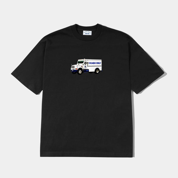 CASH ONLY MONEY TRUCK TEE - BLACK