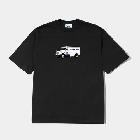 CASH ONLY MONEY TRUCK TEE - BLACK