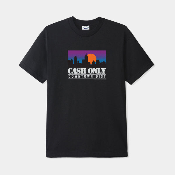 【CASH ONLY】Logo Tee Black Cash Only Logo T-Shirt Black – Slam City Skates