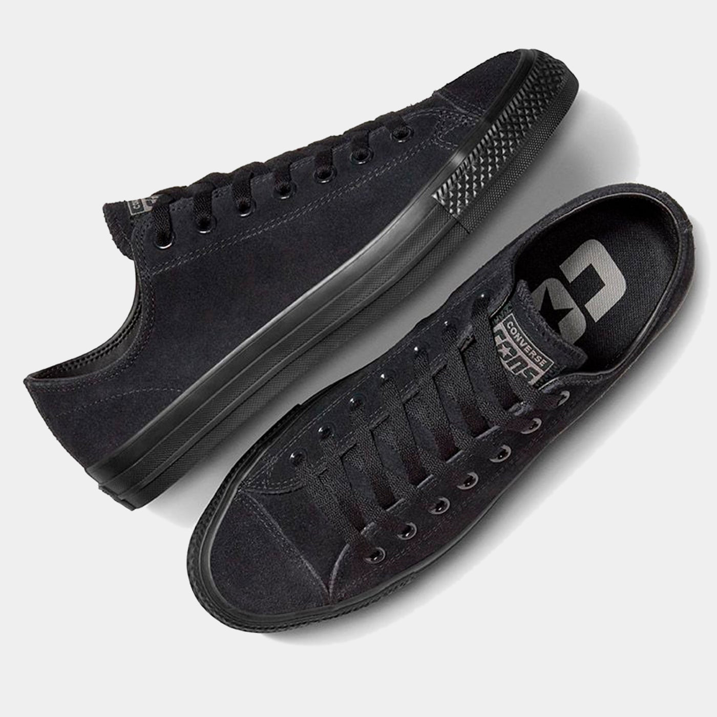 CONVERSE CTAS PRO OX BLACK/BLACK-SUEDE TOE CAP