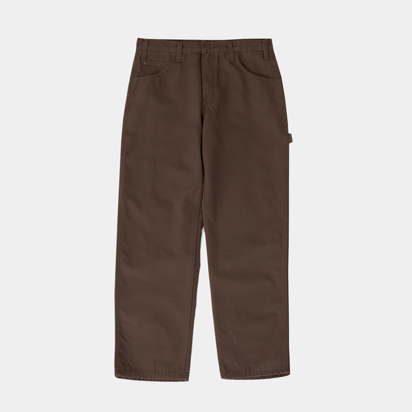 DICKIES REGULAR FIT DUCK CARPENTER PANT - CHOCOLATE BROWN