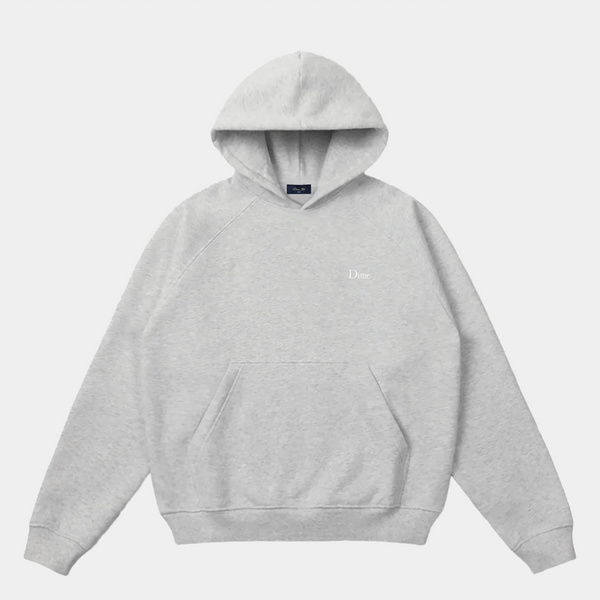 DIME CLASSIC LOGO HOODIE - HEATHER GREY
