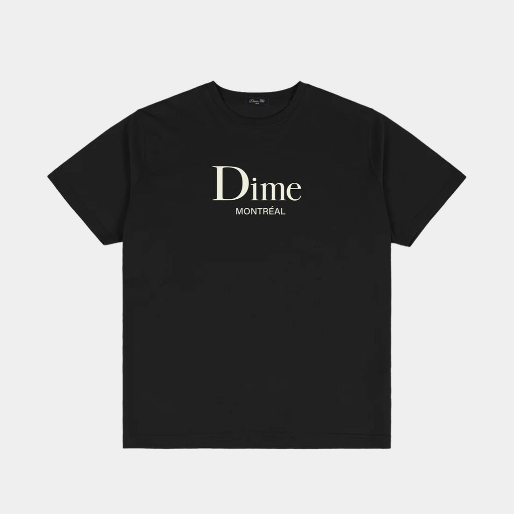 DIME CLASSIC MTL TEE - BLACK - PLA Skateboarding