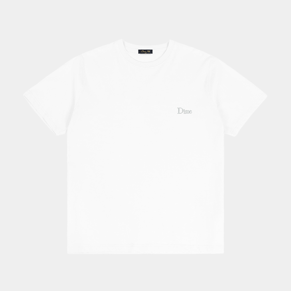 DIME CLASSIC SMALL LOGO TEE - WHITE