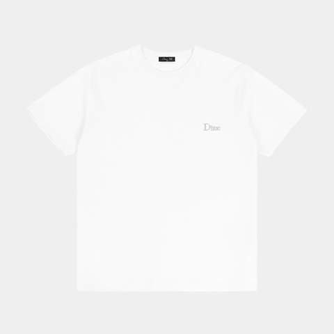 DIME CLASSIC SMALL LOGO TEE - WHITE
