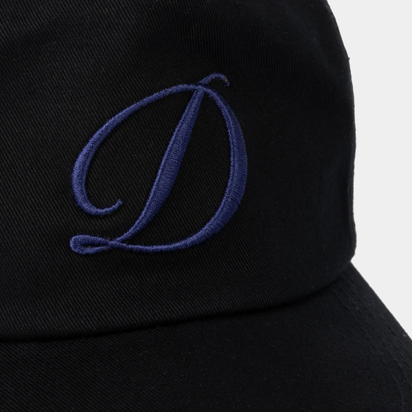 DIME CURSIVE D WORKER HAT - BLACK