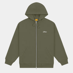 さらなる高みへ【Dime】 LOGO ZIP-HOODIE dime-cursive-zip-hoodie-stone-