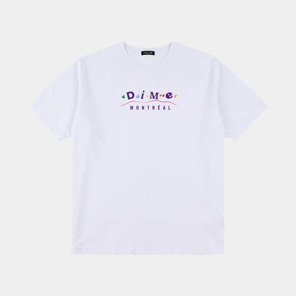 DIME MONTREAL TEE - WHITE - PLA Skateboarding