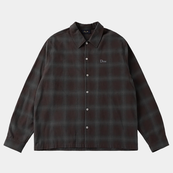 DIME PREMIUM FLANNEL SHIRT - BORDEAUX