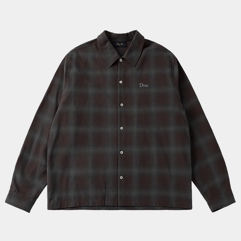 DIME PREMIUM FLANNEL SHIRT - BORDEAUX