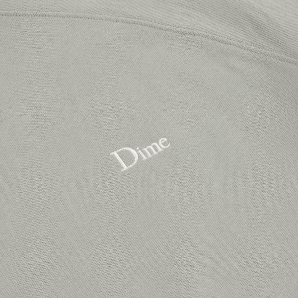 DIME SMALL LOGO ZIP HOODIE - IRON