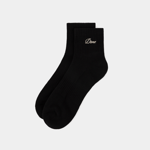 DIME TWO PACK ANKLE SOCKS - BLACK