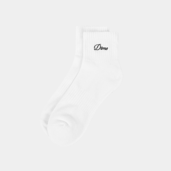 DIME TWO PACK ANKLE SOCKS - WHITE