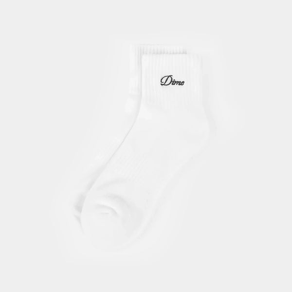 DIME TWO PACK ANKLE SOCKS - WHITE