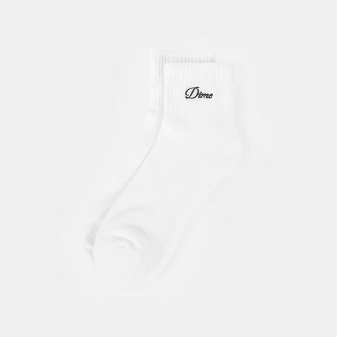 DIME TWO PACK ANKLE SOCKS - WHITE