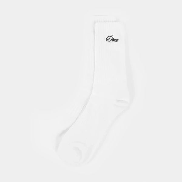 DIME TWO PACK CREW SOCKS - WHITE