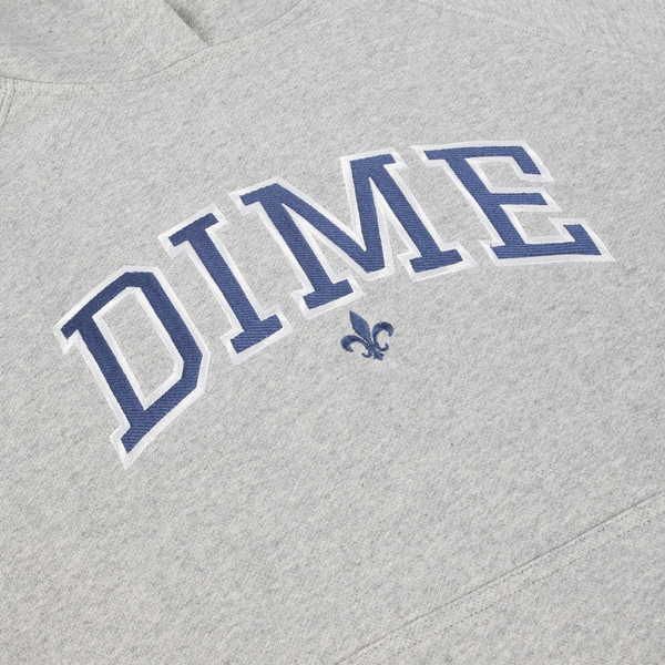 DIME VARSITY HOODIE - HEATHER GREY