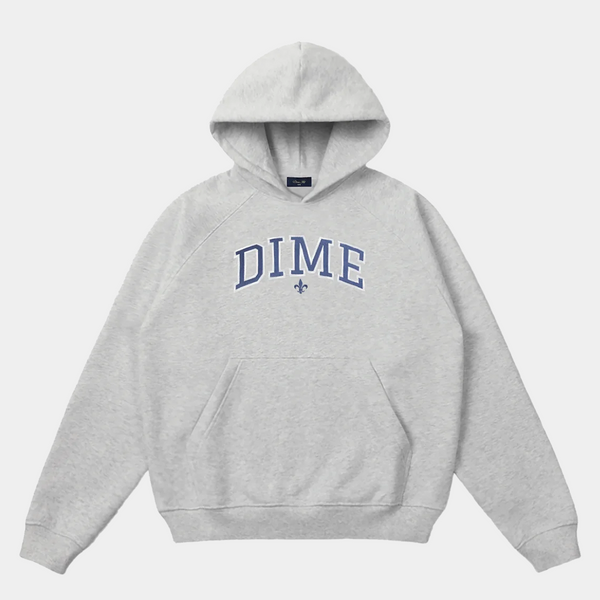 DIME VARSITY HOODIE - HEATHER GREY