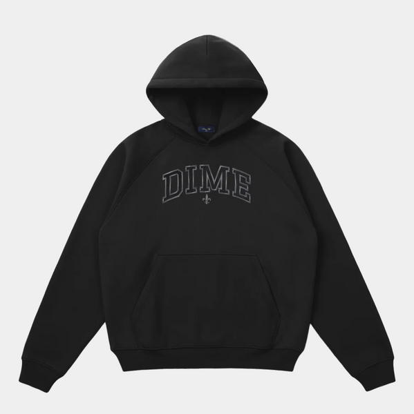 DIME VARSITY HOODIE - PIRATE BLACK