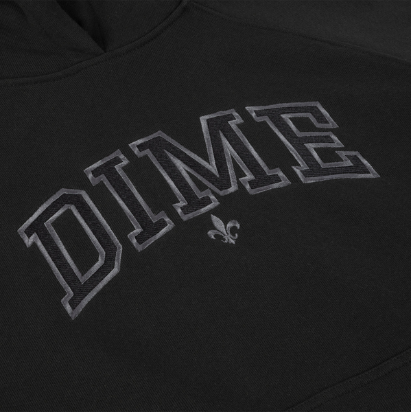 DIME VARSITY HOODIE - PIRATE BLACK