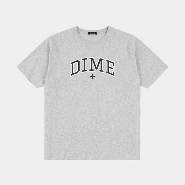 DIME VARSITY TEE - HEATHER GREY