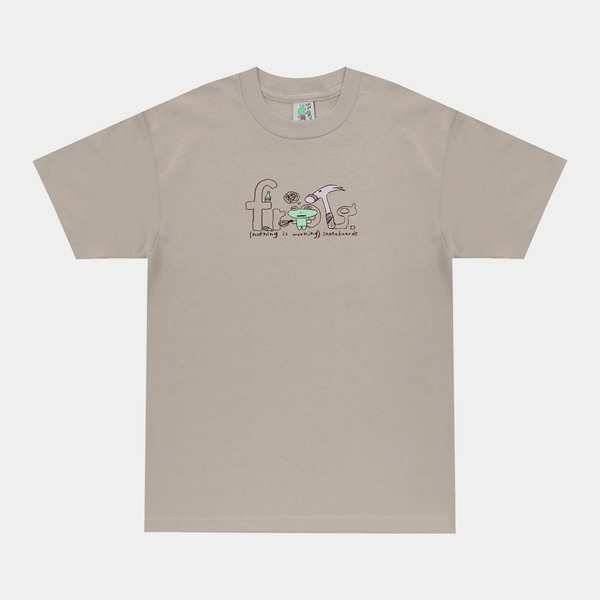 FROG NOTHING IS WORKING TEE - SAND