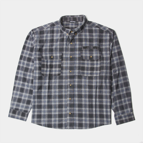 FUCKING AWESOME BRUCE'S FLANNEL - NAVY