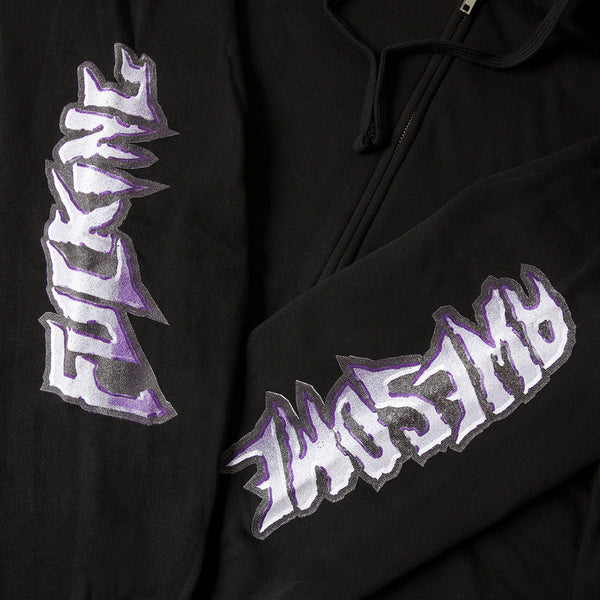 FUCKING AWESOME DEVIL ON A HORSE'S BACK HOODIE - BLACK